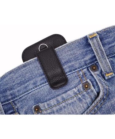 Premium Leather Case with Screen Protector & Belt Clip for Tandem Diabetes Insulin Pump T Slim X2 - Black - Buy Online on GoSupps.com
