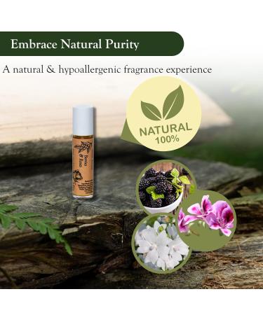 ADK Berries & Roses Botanical Perfume Roller .33 oz (10 mL) Natural Hypoallergenic & Clean Perfume for Women & Men with Notes of Blackberry Green Herb Rose Musk & Cedarwood 0.33 Ounce (10 mL) - Buy Online on GoSupps.com
