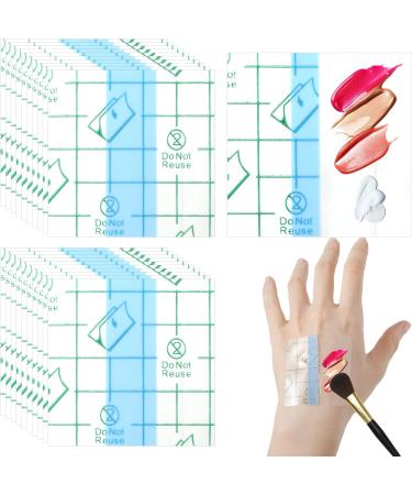 100 Pieces Disposable Makeup Hand Palette - Waterproof Cosmetic Tray for Professional Artists & Makeup Lovers - Buy Online on GoSupps.com
