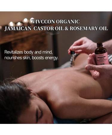 Jamaican Organic Black Castor Oil with Rosemary - Cold Pressed for Hair Eyelashes & Eyebrows Growth | 100% Natural & Pure Kit A - Buy Online on GoSupps.com