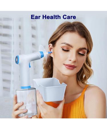 Electric Ear Wax Removal Kit Ear Irrigation Cleaner Tool Earwax Remover for Adult Kid Family with 4 Cleaning Modes Packs 10 Replaceable Tips & Catch Basin - Buy Online on GoSupps.com