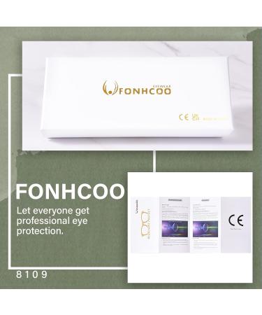 FONHCOO Blue Light Filter Glasses for Women | TR90 Anti-Fatigue Gaming Glasses - Lightweight Emerald Green - Buy Online on GoSupps.com