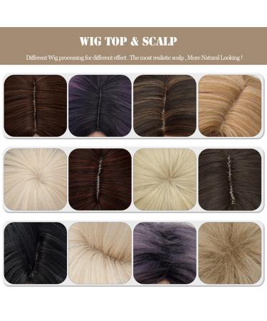 Cying Lin Short Bob Rainbow Wig for Women - Cosplay Halloween Party Wavy Curly Heat Resistant Wig - Buy Online on GoSupps.com