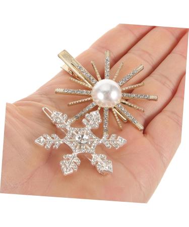 FRCOLOR Clips Pin Crystal for Hair Decorations Xmas Lady Flower Children Rhinestone Parties Snow Bridal Clear Wedding Shiny Rhinestones Silver Holiday Gorgeous Sparkly Party with - Buy Online on GoSupps.com