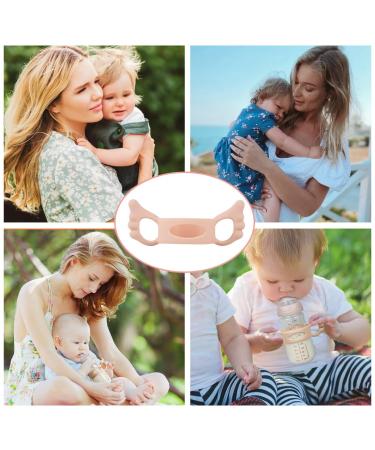 1PC Silicone Baby Bottle Handle - Universal Heat-Resistant Feeding Care for Newborns - Buy Online on GoSupps.com