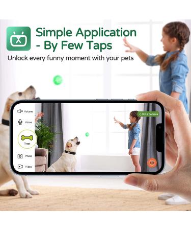 Pet Monitoring Camera Dog Treat Dispenser - CENGCEN Wifi HD Camera with Two-Way Audio, Remote Tossing, and Night Vision - Wall Mounted, App Compatible with Android/iOS - Buy Online on GoSupps.com