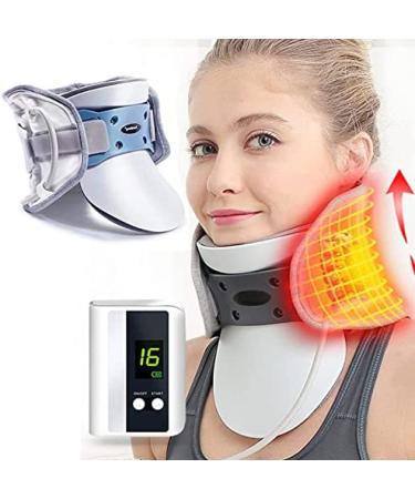 Neck Traction Device Supports Cervical to Relieve Pain Neck Collar With Heating Neck Pad Corrects Posture Scientifically Portable Cervical Traction and Relaxation Cervical Vertebra Remarkable888888