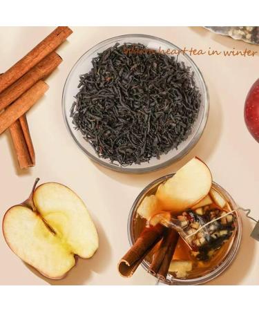 Apple Cinnamon Tea Bags (6g x20bags) 120g Pyramid Tea Bag Flavored Black Tea Leaf Tea - Buy Online on GoSupps.com
