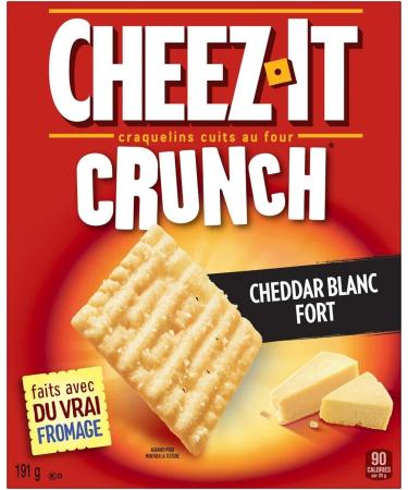 Cheez-It Crunch Sharp White Cheddar 191 Grams & Baked Snack Crackers Extra Cheesy Flavour 200 gram Sharp White Cheddar + Crackers Extra Cheesy - Buy Online on GoSupps.com