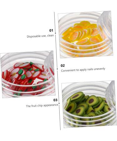  HOODANCOS 1 Box 12-Color Fruit Sliced Manicure Sequin Polymer Clay Nail Art Epoxy Ornament - Buy Online on GoSupps.com