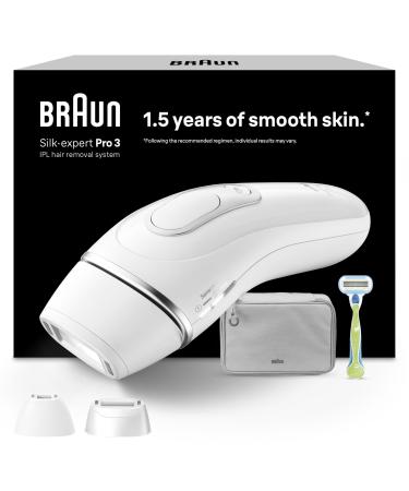 Braun Epilateur Lumiere Pulsee Silk expert Pro 3 PL3222 Epilation Semi-D finitive Alternative Au Laser R sultats En 3 S ances Rasoir Gillette Venus 3 T tes Pour Epiler Jambes Visage Maillot Sterilisateur et chauffe-biberon