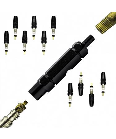 ELROANIES Presta Valve Core Bike Kit - Alloy Caps & Removal Tool for MTB/Road Bikes - Buy Online on GoSupps.com