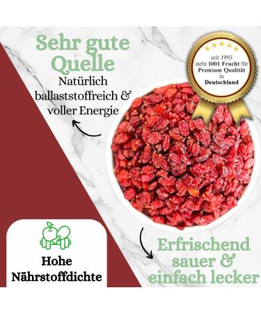  1001 Frucht 1001 Frucht Naturally Dried Freshness - Refreshing strawberries from Germany without additives - Delicious unsweetened dried fruity strawberries - 500g - Buy Online on GoSupps.com