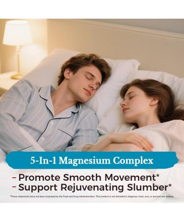 Vitalitown Magnesium Ashwagandha Supplement Magnesium Glycinate Citrate Malate Taurate Vitamins D3 & B6 Non-GMO Bone & Immune Health Calm & Relaxation 240 Capsules - Buy Online on GoSupps.com