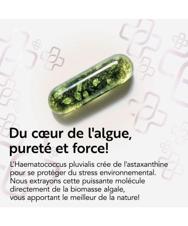 Astaxanthine Pure Haute Dose Pi Life 40 mg de Haematococcus Pluvialis 2 mg d Astaxanthine Naturelle Biodisponible Compl ment Antioxydant Puissant pour la Peau Vision Protection Cellulaire 180 g lules - Buy Online on GoSupps.com