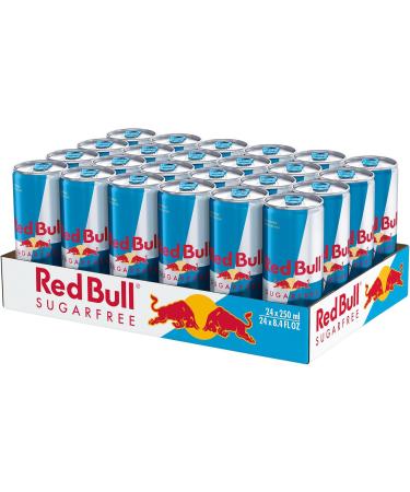 Red Bull Energy Drink Sugar Free 250 millilitre (Pack of 24) 250ml Pack of 24 - Buy Online on GoSupps.com
