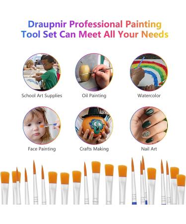 20 Strips 120 Pots Empty Paint Pots with Lids and 40 Paint Brushes - Clear Storage Containers for Arts, Crafts, Classrooms - 5ml Capacity - Buy Online on GoSupps.com