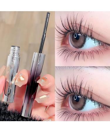 Metal Mascara Wand - Bristleless Fiber Combining Thickening & Long-Lasting Extensions - Smudge-Proof Super Thick & Long Mascara (2pcs Black) - Buy Online on GoSupps.com