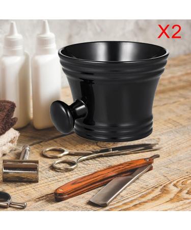 Harayaa 2 Pieces Shaving Soap Bowl Set - Durable & Smooth Shaving Mug for Men Perfect Gift for Father & Husband - Buy Online on GoSupps.com