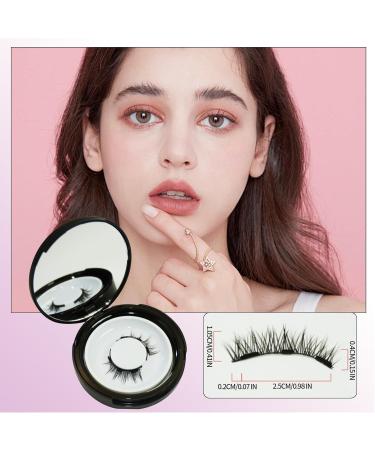 False Eye Lashes 2 Set Magnetic Natural Look Individual Reusable Curl Lashes Kit With Wearing Clip and Storage Bag No Glue No Makeup Removal Required Easy Wear at Home (B model) - Buy Online on GoSupps.com