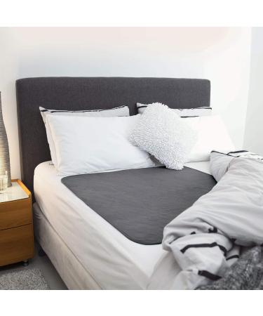 Conni Reusable Bed Protection - Absorbent Waterproof & Washable for Incontinence Bedwetting & Excessive Sweating - 95 x 85 cm - Gray - Buy Online on GoSupps.com