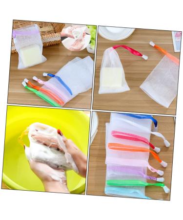 20 Pcs Soap Foaming Net - Body & Facial Scrubber Cleansing Shower Maker - Housoutil (15x9cm) - Perfect for Bath & Skin Care - Buy Online on GoSupps.com