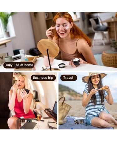 Gauato 6-Piece Glass Cream Containers - 30ml Empty Cans with Lid & Liner for Cosmetics Lotions & Creams | Ideal for International Shipping - Buy Online on GoSupps.com