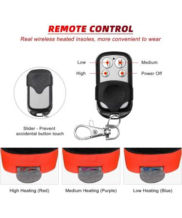 Heated Insoles for Men Women | Rechargeable Wireless Electric Foot Warmer | Remote Control | for Boots Ski Snowboard Motorcycle Hiking | V.Step L (US Men 9-14/Women 10-15) - Buy Online on GoSupps.com