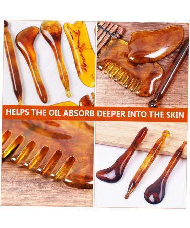 Minkissy Gua Sha Massage Board & Eye Massage Balls Set - 7-Piece Jade Facial & Body Tool for Skin Care Massage and Relaxation | International Shipping Available - Buy Online on GoSupps.com