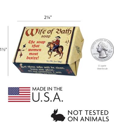 Wife of Bath Soap - 1 Mini Bar of Soap - Made in the USA - Buy Online on GoSupps.com