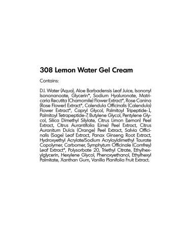 RAYA Lemon Water Gel Cream (308) | Moisturizing Anti-Aging Cream for Non-Problem Skin | Firms Skin, Reduces Wrinkles, and Improves Complexion - Buy Online on GoSupps.com