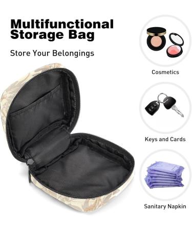 Womens Bonds Storage Pockets Stillpad Holder - Light Brown Floral Portable Period Kit for Girls & Women - Buy Online on GoSupps.com