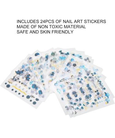 Nail Art Stickers Decals Nail Art Stickers Widely Use Safe Skin Friendly for Natural Nails for Daily Life for Gel Nails for Date Party for Fake Nails - Buy Online on GoSupps.com