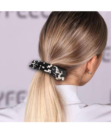 Rectangular Acetate Hair Clips - French Style Hair Accessories for Thin & Thick Hair (Set of 4) - Shop Internationally - Buy Online on GoSupps.com