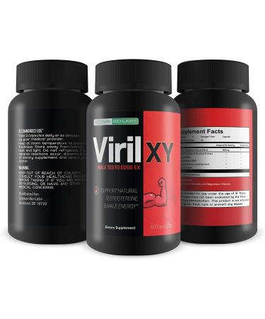 Viril X Y - Male Testo Edge EX - Support Natural Testosterone & Male Energy - Help Increase Lean Muscle Mass - Help Prevent Muscle Shrink - Help Prevent Fat Gain - Support Alpha Endurance - Buy Online on GoSupps.com