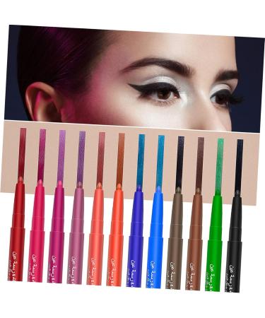 TOVINANNA 12 Pcs 1 Set Shadow Set Colored Eyeliner Eye Liners for Women Eyeliner Kit Colorful Paste 1 count (Pack of 1) Colorful - Buy Online on GoSupps.com