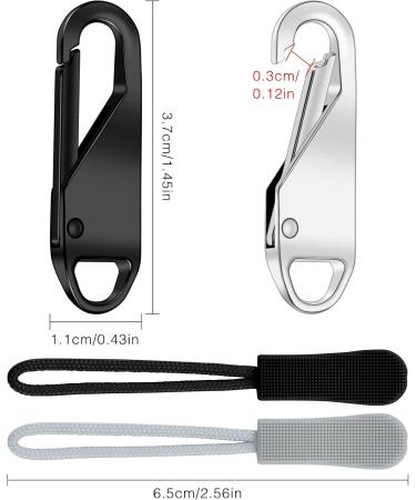 Homgaty 20-Piece Zipper Pull Set | Metal Zipper Repair & Replacement for Suitcases Coats Boots Jackets & Backpacks - International Shipping Available - Buy Online on GoSupps.com