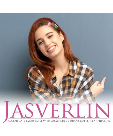 JASVERLIN Butterfly Hair Clips - 50 pcs Mini Small Hair Claw Clips in 5 Colors - Girls Cute Y2K 90s Kids Hair Accessories for Rave and Festival (Baby Color) - Buy Online on GoSupps.com