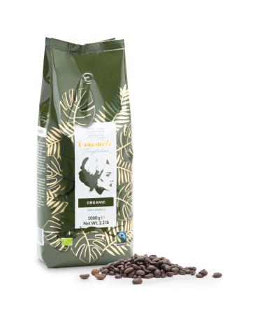 Consuelo "Organic" Whole Bean Coffee Medium Roast Fairtrade 100% Arabica 1KG Roasted in Italy