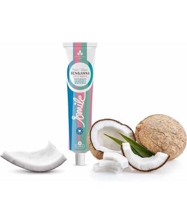 Ben&Anna Organic Fluoride Toothpaste Set | Vegan Microplastic-Free 100% Natural | 6 x 75ml - Buy Online on GoSupps.com