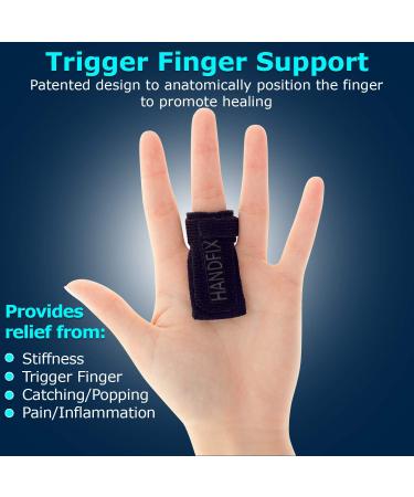 Handfix Trigger Finger Splint - Adjustable Brace for Tendonitis, Stiffness, Pain Relief - Left/Right Hand - One Size Fits Most - Buy Online on GoSupps.com