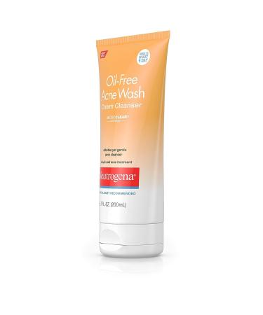 Neutrogena Oil-Free Acne Face Wash Cream Cleanser | Salicylic Acid | Non-Comedogenic | 6.7 fl. oz - Buy Online on GoSupps.com