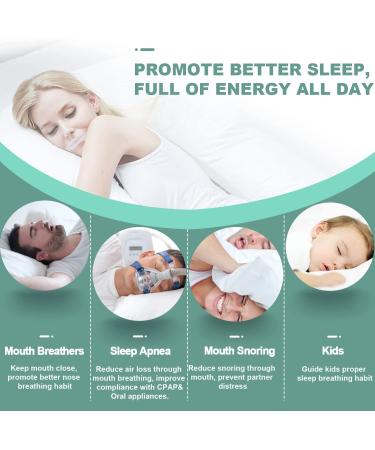 128Pcs Advanced Gentle Sleep Mouth Strips for Mouth Breathers - Instant Snoring Relief & Improved Nighttime Sleeping - Buy Online on GoSupps.com