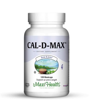 Maxi Health Cal-D-Max - Calcium Citrate - with Vitamin D3 - Bone Support - 120 Capsules - Kosher - Buy Online on GoSupps.com