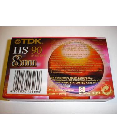 TDK 8mm HS90 Pal/Secam Tape - High Quality Video Recording Tape - Buy Online on GoSupps.com