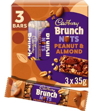Cadbury Brunch Nuts Peanut and Almond Chocolate Bar 105g - Buy Online on GoSupps.com
