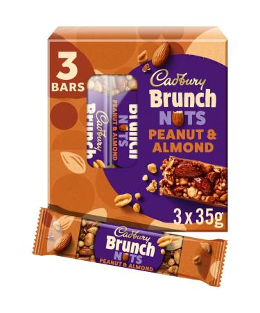 Cadbury Brunch Nuts Peanut and Almond Chocolate Bar 105g