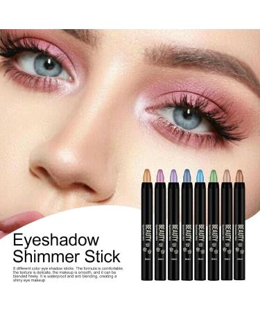 Cream Eyeshadow Stick Eye Glitter Sticks Set | Long-Lasting Smudge-Resistant Eye Shadow Stick Shimmer Cream Eyeshadow Pencil Blendable for Eyes 02 - Buy Online on GoSupps.com