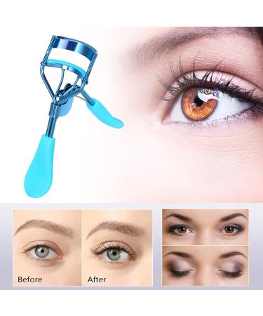 Ruibow Eyelash Curler for Women Lash Curler with 3 Refills Pads Eye Lash Curler Practical Eye Lash Curlers Cosmetic Tool Women Eyelash Curler to Curled and Lash Eyelashes (Blue) - Buy Online on GoSupps.com