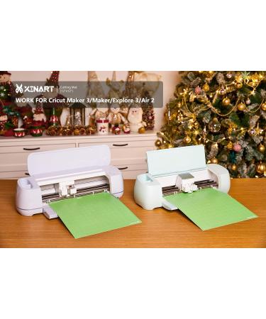 Xinart 12x12 Inch Cutting Mat Variety Pack for Cricut Maker 3 and Explore 3 - Green Blue Purple Adhesive Mats - Replacement Cutting Mats for Cricut - 3 Pack - Buy Online on GoSupps.com